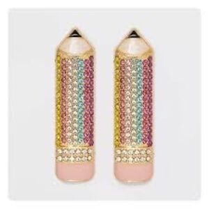 Sugarfix Baublebar Looking Sharp Lead Pencil Earrings NWT Back to School